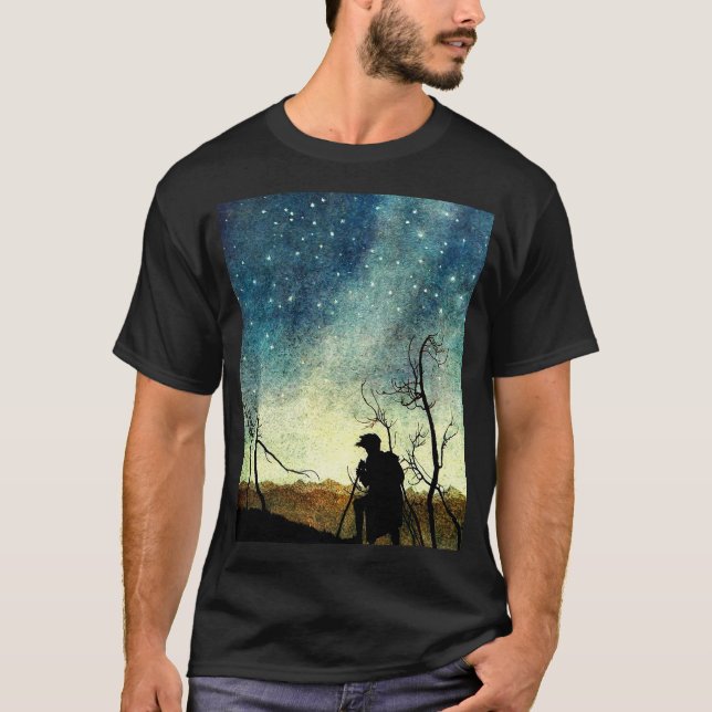 Arthur Rackham Illustration Comus Starry Night T-Shirt (Vorderseite)