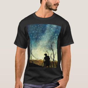Arthur Rackham Illustration Comus Sternenhimmel T-Shirt