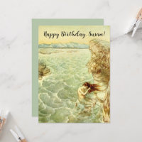 Arthur Rackham Illustration Nymph auf einem Felsen