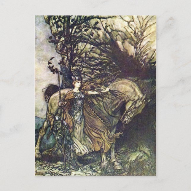 Arthur Rackham Illustration Vintage Postkarte (Vorderseite)