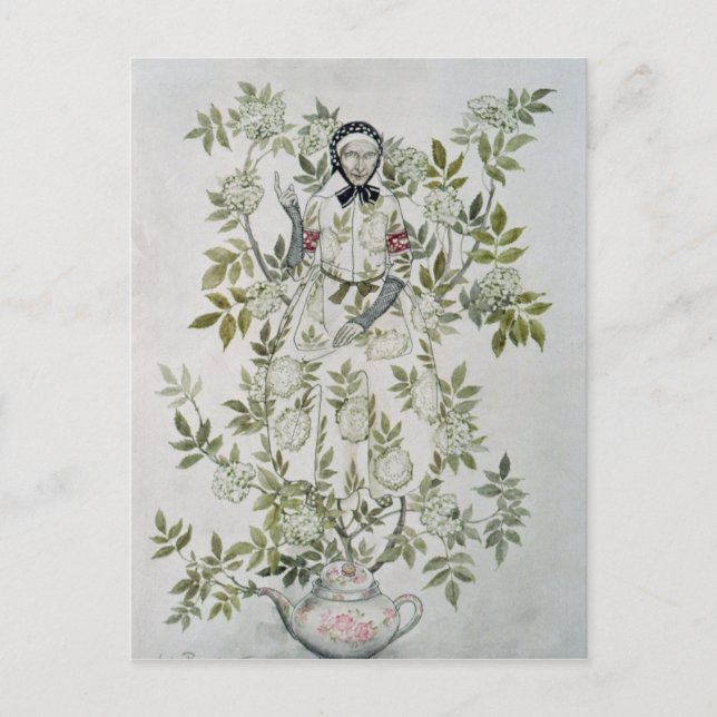 Arthur Rackham | In der Mitte eines Baumes saß ein Postkarte (Vorderseite)