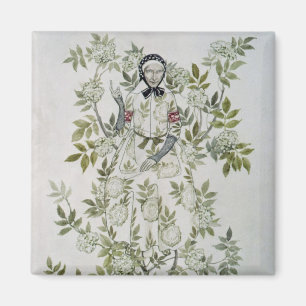 Arthur Rackham inmitten eines Baums saß eine Ar Magnet
