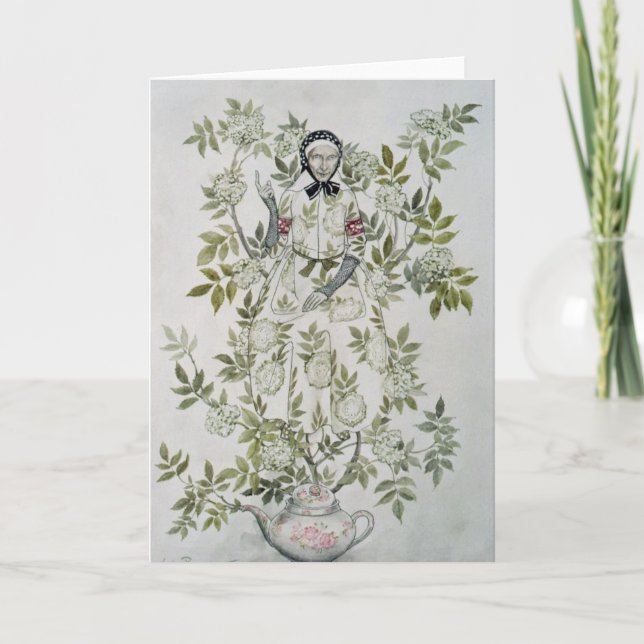 Arthur Rackham | inmitten eines Baums saß eine Art Karte (Vorderseite)