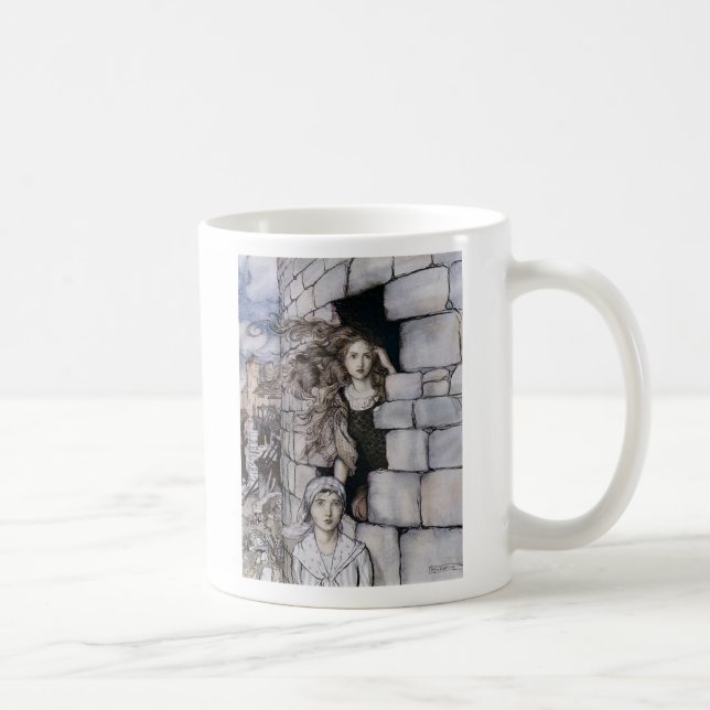 Arthur Rackham,“ Maid Maleen ” Kaffeetasse (Rechts)