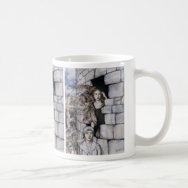 Arthur Rackham,“ Maid Maleen ” Kaffeetasse (Rechts)