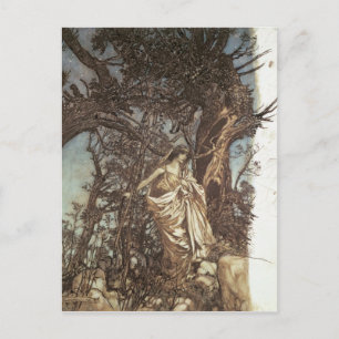 Arthur Rackham   Nie so müde, nie so beklagenswert Postkarte