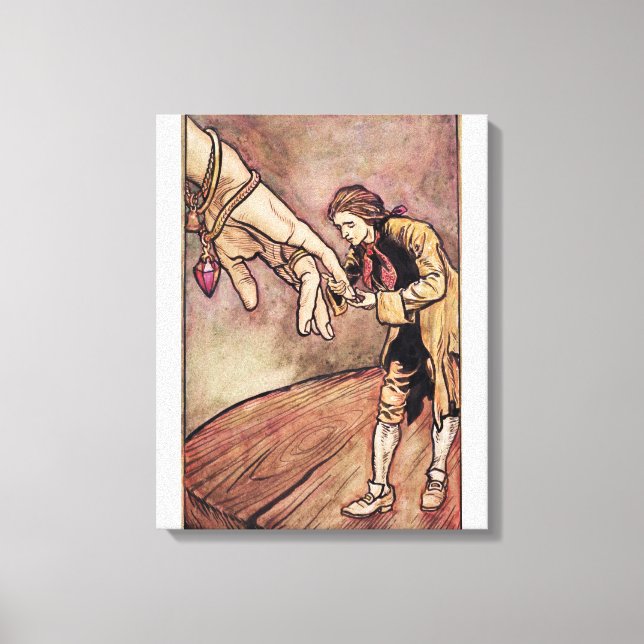 Arthur Rackham | Original Aquarellbild Leinwanddruck (Vorderseite)