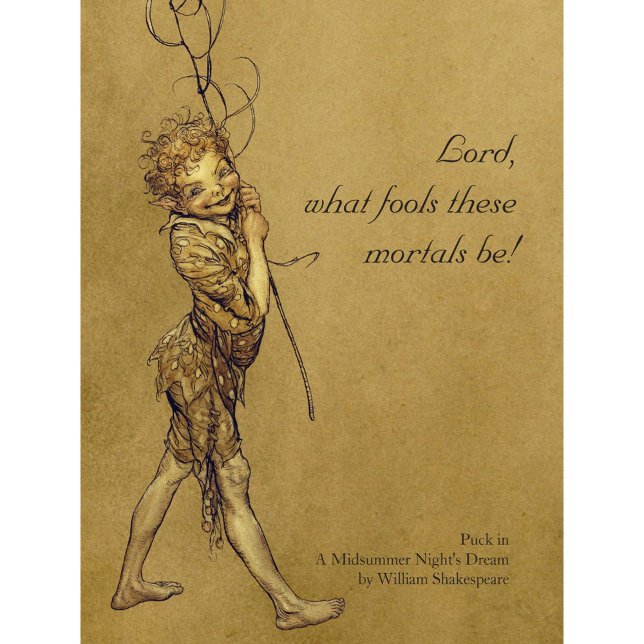 Arthur Rackham Puck Lord, was täuscht CC0950 Small Poster (Von Creator hochgeladen)