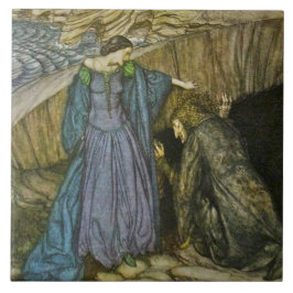 Arthur Rackham Romance of King Arthur Keramik Tile Fliese