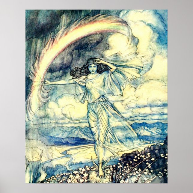 Arthur Rackham - Vintage Märchenart Poster (Vorne)