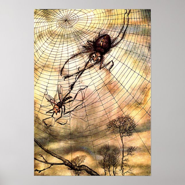 Arthur Rackham - Vintage Märchenart Poster (Vorne)