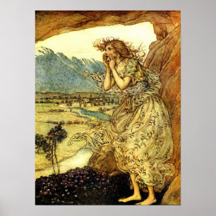 Arthur Rackham - Vintage Märchenart Poster