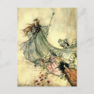 Arthur Rackham's Fairy Queen Postkarte