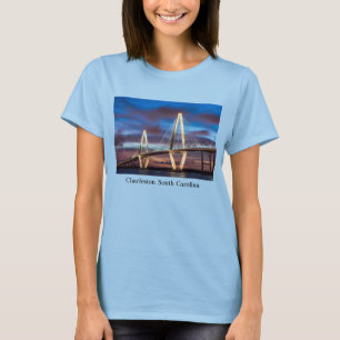Arthur Ravenel Bridge am nächtlichen T - Shirt
