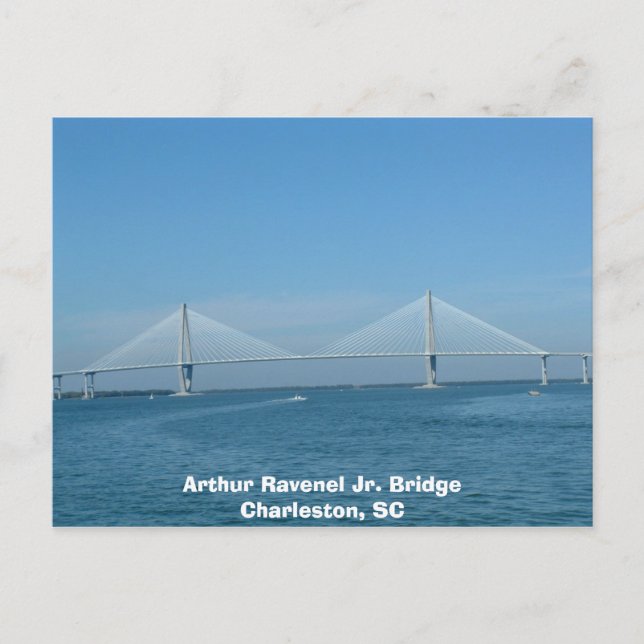 Arthur Ravenel Jr. Bridge Postkarte (Vorderseite)