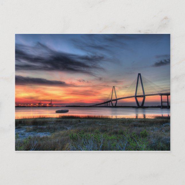 Arthur Ravenel Jr. Bridge Postkarte (Vorderseite)