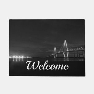 Arthur Ravenel Night Grayscale Welcome Doormat Fußmatte