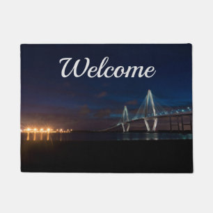 Arthur Ravenel Night Pano Willkommen Doormat Fußmatte