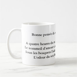 Arthur Rimbaud Bonne Pensée du Matin Poem Kaffeetasse