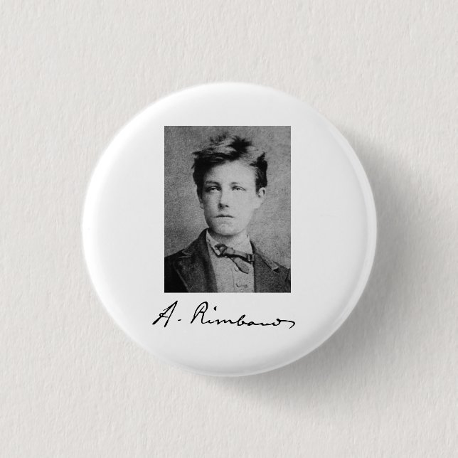 Arthur Rimbaud Button (Vorderseite)