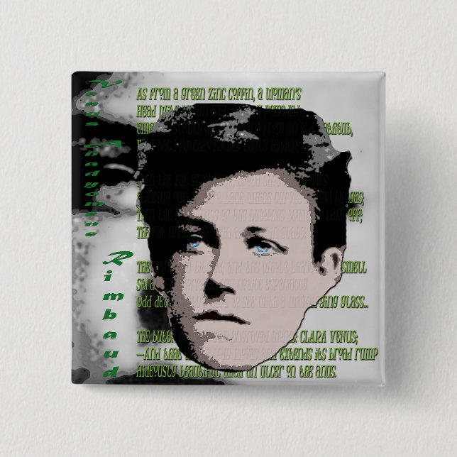 Arthur Rimbaud Button (Vorderseite)