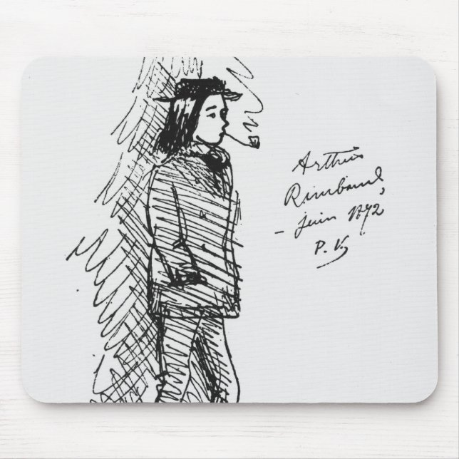 Arthur Rimbaud im Juni 1872 Mousepad (Vorne)