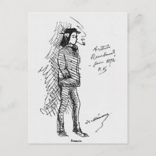 Arthur Rimbaud Juni 1872 Postkarte