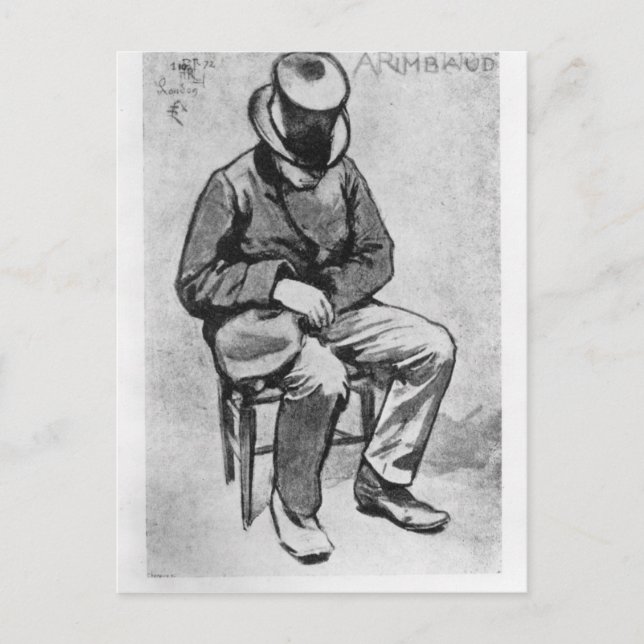 Arthur Rimbaud Postkarte (Vorderseite)