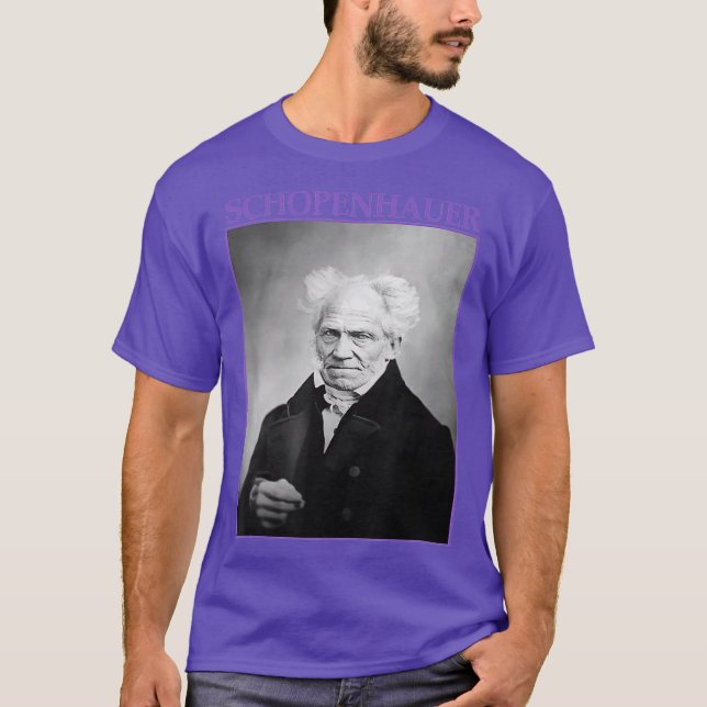 Arthur Schopenhauer German Philosopher T-Shirt (Vorderseite)