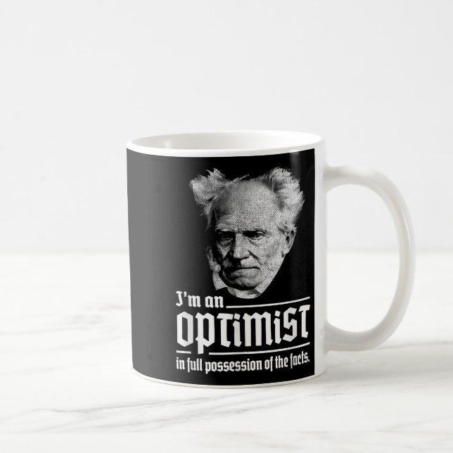 Arthur Schopenhauer Pessimismus Pessimist P Kaffeetasse (Rechts)
