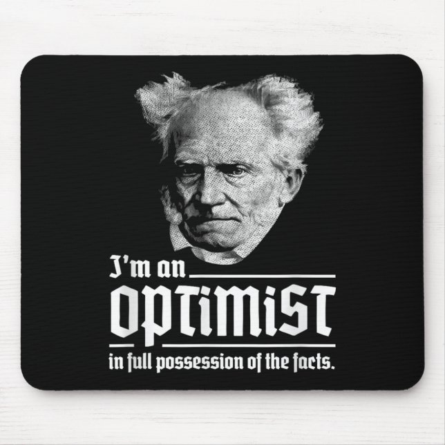 Arthur Schopenhauer Pessimismus Pessimist P Mousepad (Vorne)