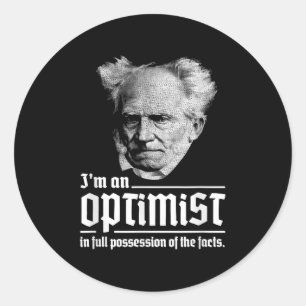 Arthur Schopenhauer Pessimismus Pessimist P Runder Aufkleber