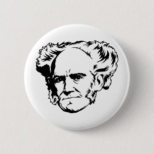 Arthur Schopenhauer-Porträt Button