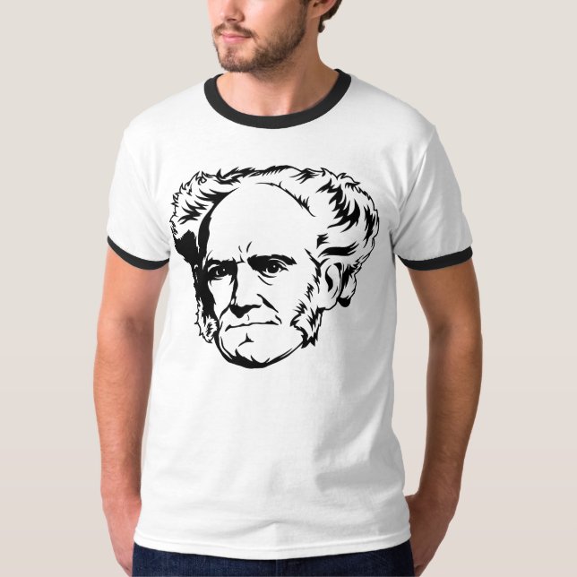 Arthur Schopenhauer-Porträt T-Shirt (Vorderseite)