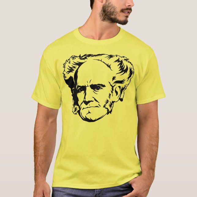 Arthur Schopenhauer-Porträt T-Shirt (Vorderseite)