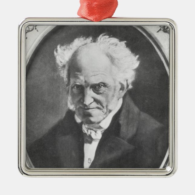 Arthur Schopenhauer Silbernes Ornament (Vorne)