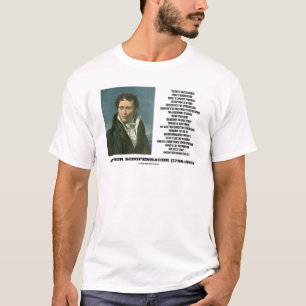 Arthur Schopenhauer-Talent gegen Genie-Zitat T-Shirt