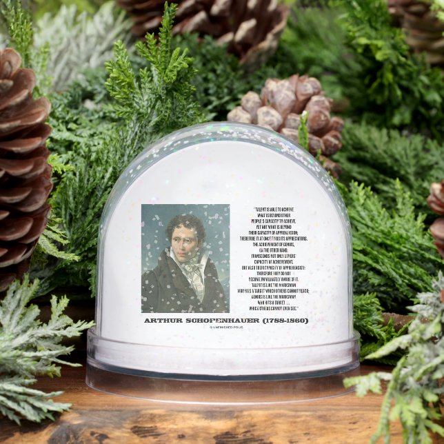 Arthur Schopenhauer Talent gegen Genius Zitat Schneekugeln (Winter)