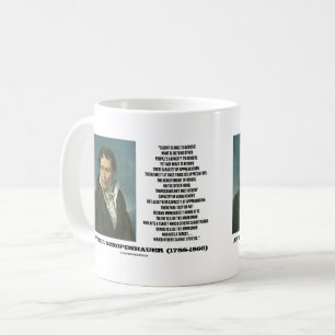 Arthur Schopenhauer Talent versus Genie Zitat Kaffeetasse