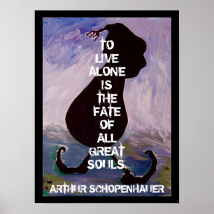 Arthur Schopenhauer - Zitat - Poster