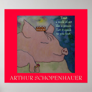 Arthur Schopenhauer Zitat - POSTER