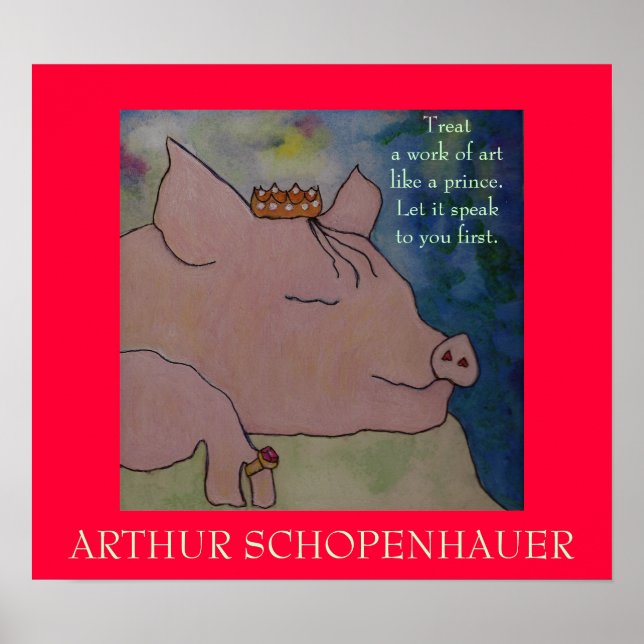 Arthur Schopenhauer Zitat - POSTER (Vorne)