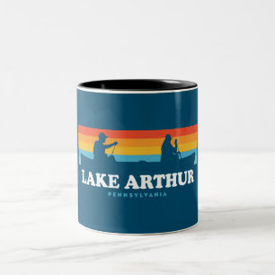Arthur-See Pennsylvania Canoe Zweifarbige Tasse