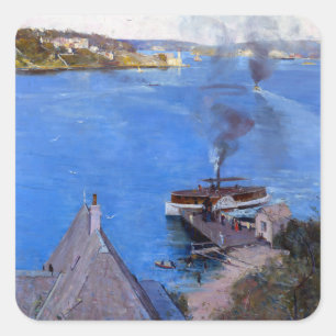 Arthur Streeton Arthur Streeton McMahon's Point Quadratischer Aufkleber
