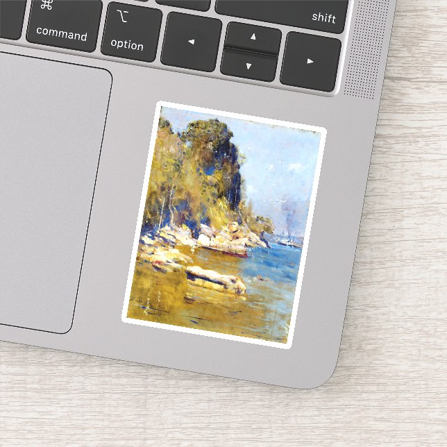 Arthur Streeton aus meinem Lager (Sirius Cove) Aufkleber (Detail)