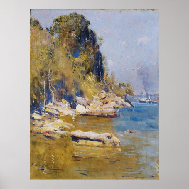 Arthur Streeton - Aus meinem Lager (Sirius Cove) Poster (Vorne)