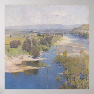 Arthur Streeton - "Der lila Mittag ist durchsichti Poster