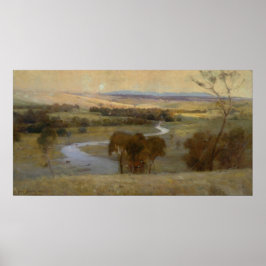 Arthur Streeton - 'Still_glides_the stream' und_sh Poster