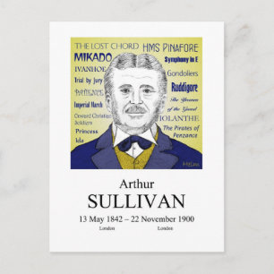 Arthur Sullivan Postkarte