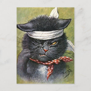 Arthur Thiele - Cat with Toothaches Postkarte